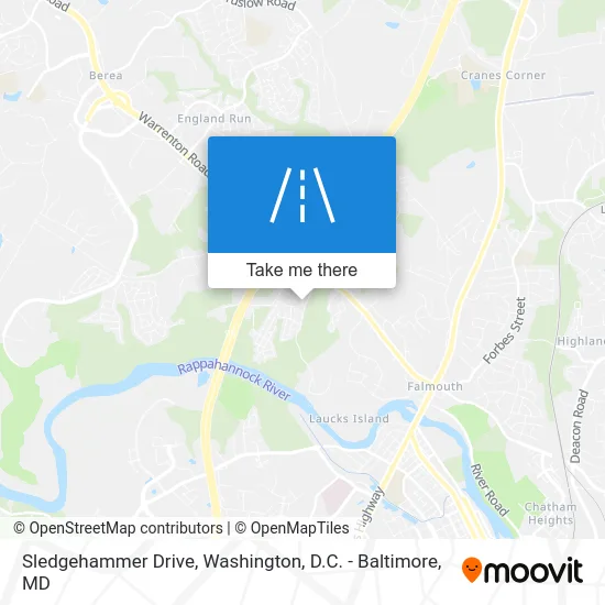 Sledgehammer Drive map