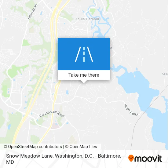 Snow Meadow Lane map