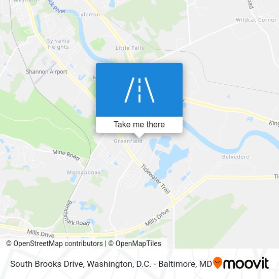 South Brooks Drive map