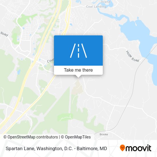 Spartan Lane map