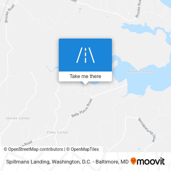 Mapa de Spillmans Landing
