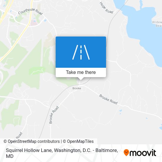 Squirrel Hollow Lane map