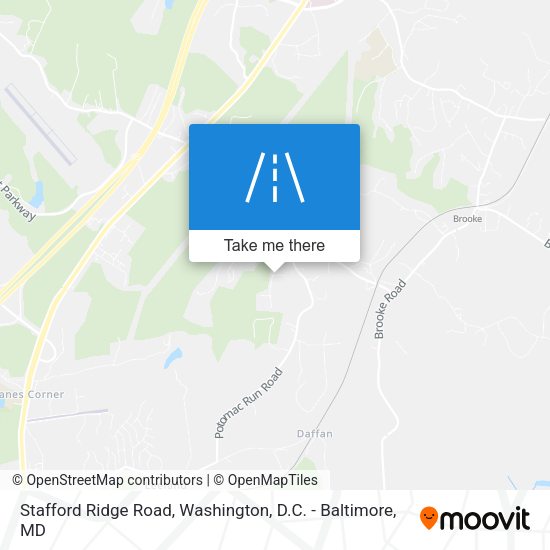 Stafford Ridge Road map