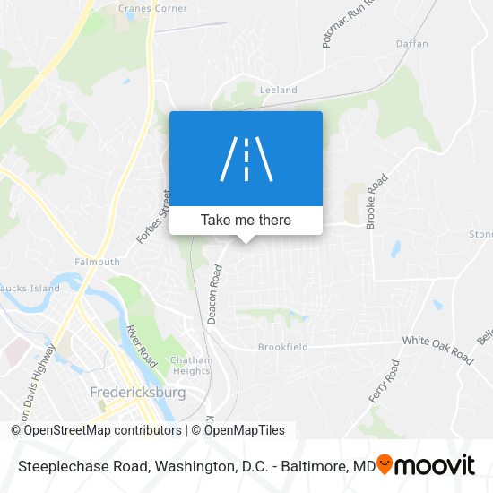 Mapa de Steeplechase Road