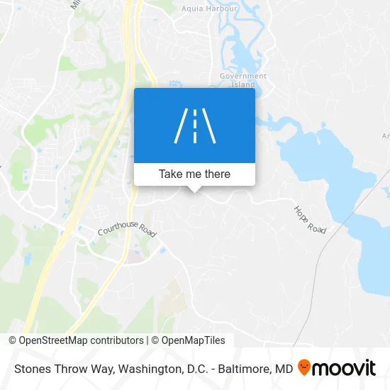 Stones Throw Way map