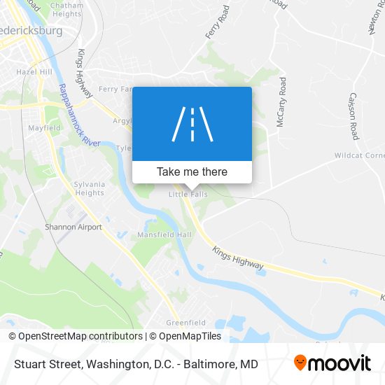 Stuart Street map