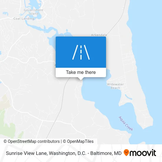Sunrise View Lane map