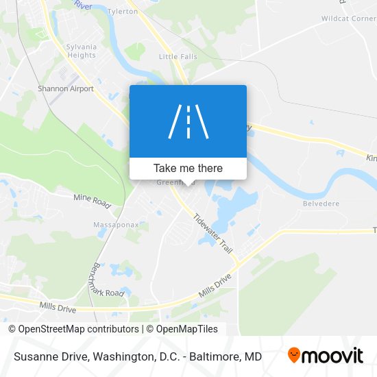 Susanne Drive map