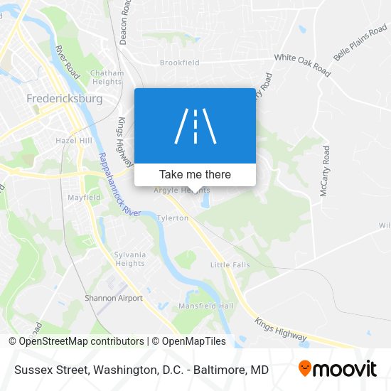 Sussex Street map