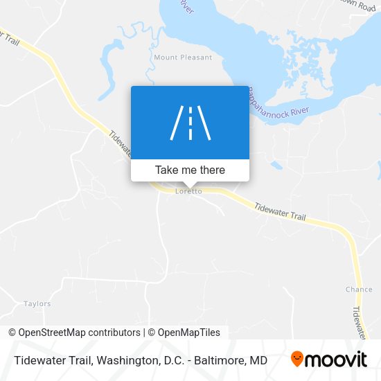 Tidewater Trail map