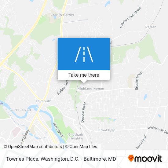 Mapa de Townes Place