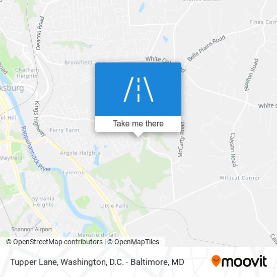 Tupper Lane map