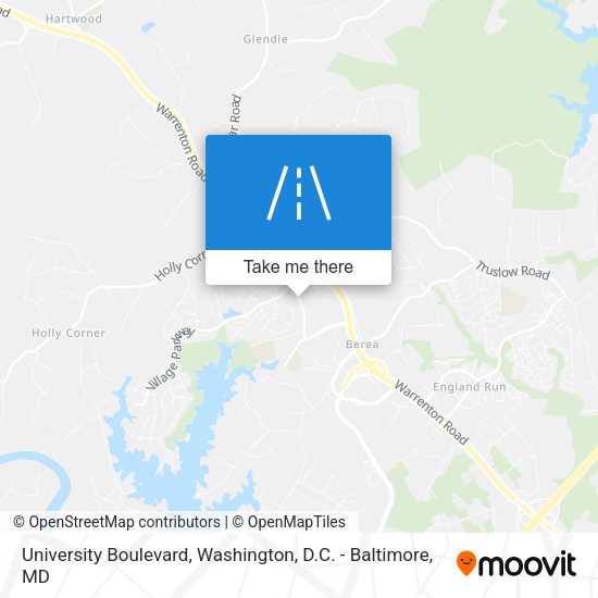 University Boulevard map