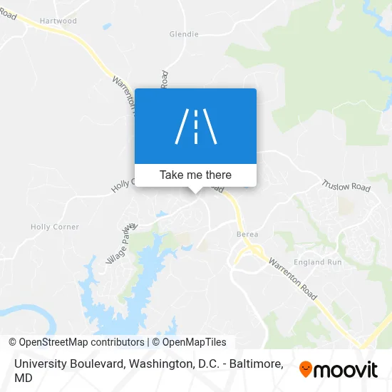 University Boulevard map