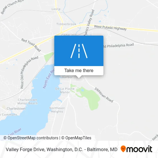 Valley Forge Drive map