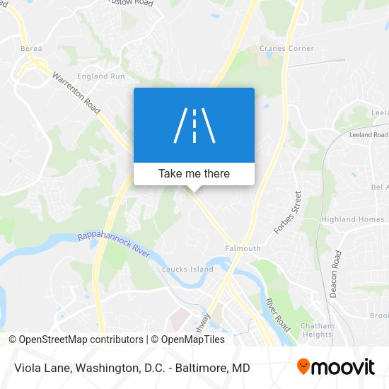 Viola Lane map