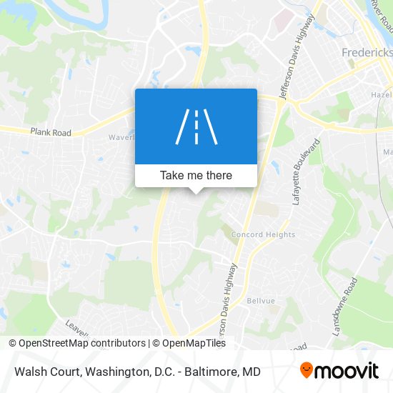 Mapa de Walsh Court