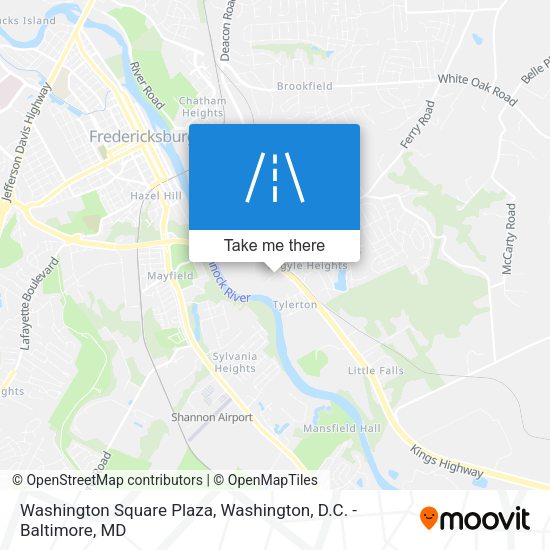 Mapa de Washington Square Plaza