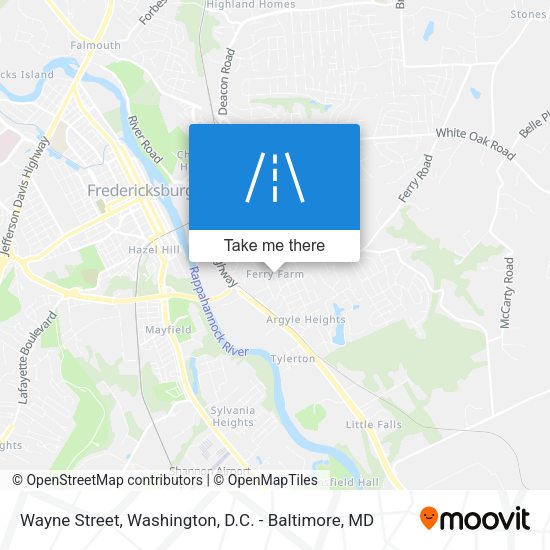 Mapa de Wayne Street
