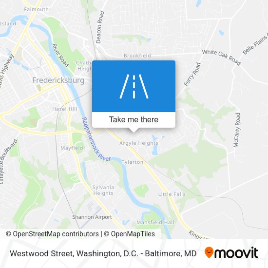 Westwood Street map