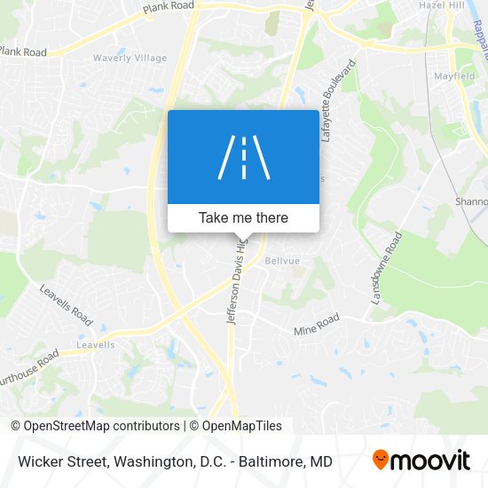 Wicker Street map