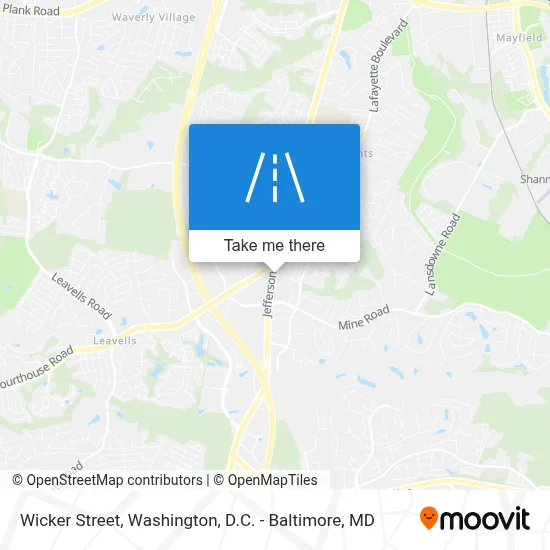 Wicker Street map
