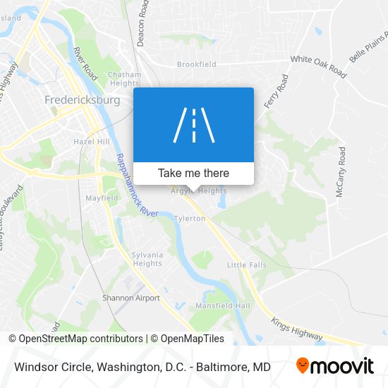 Windsor Circle map