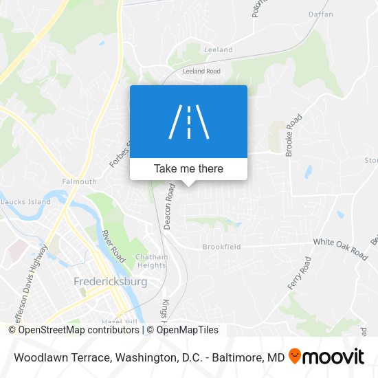 Woodlawn Terrace map