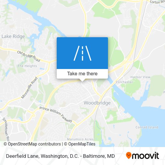 Deerfield Lane map