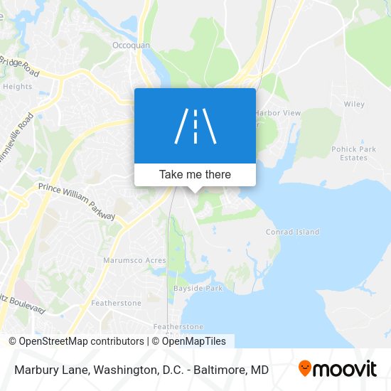 Mapa de Marbury Lane