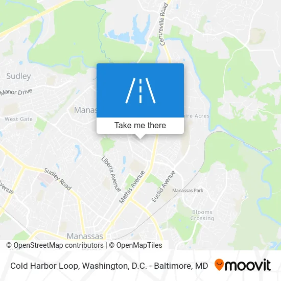 Cold Harbor Loop map