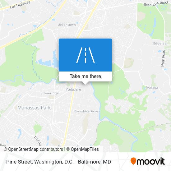 Pine Street map