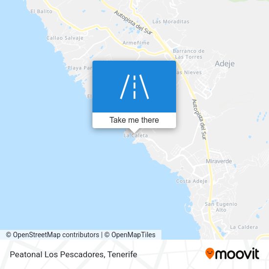 Peatonal Los Pescadores map