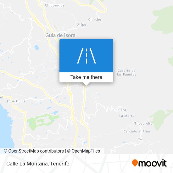 Calle La Montaña map