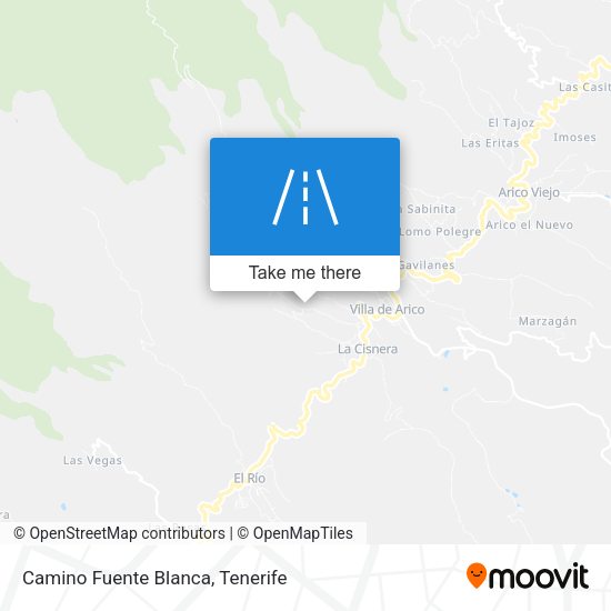 Camino Fuente Blanca map