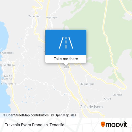 Travesía Évora Franquis map