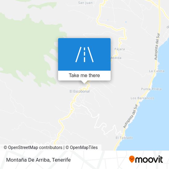 Montaña De Arriba map