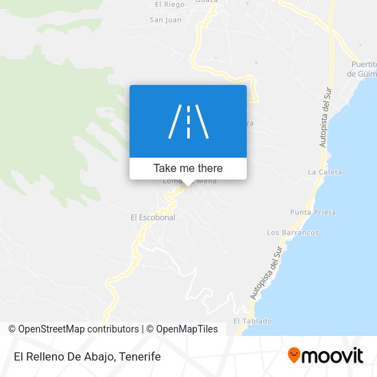 El Relleno De Abajo map