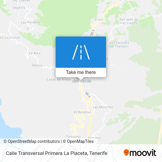 Calle Transversal Primera La Placeta map