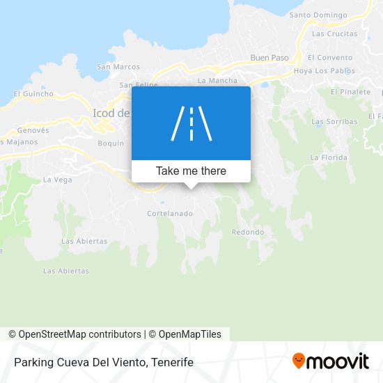 Parking Cueva Del Viento map