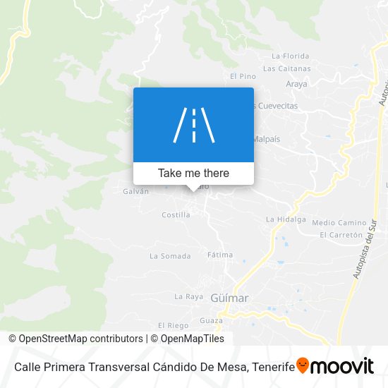 Calle Primera Transversal Cándido De Mesa map