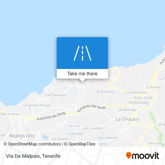 Vía De Malpaís map