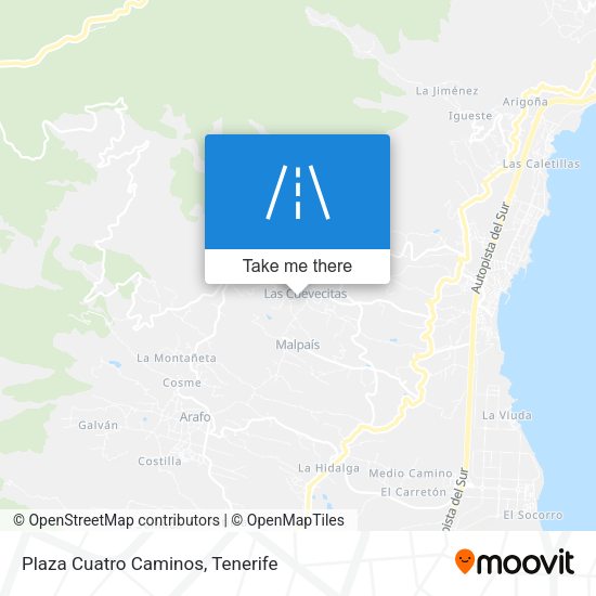 Plaza Cuatro Caminos map