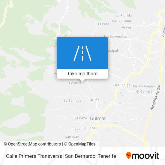 Calle Primera Transversal San Bernardo map