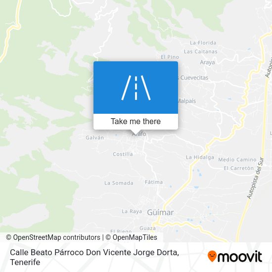 Calle Beato Párroco Don Vicente Jorge Dorta map