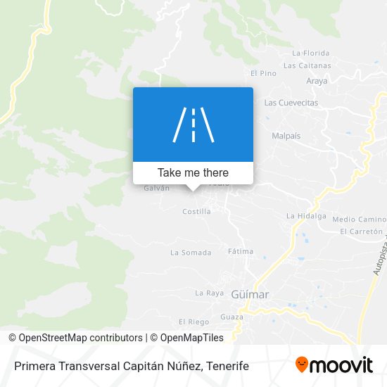 Primera Transversal Capitán Núñez map