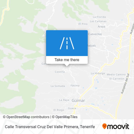 Calle Transversal Cruz Del Valle Primera map