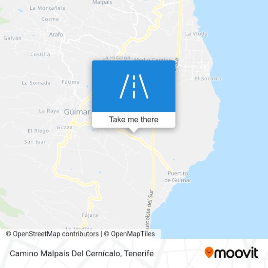 Camino Malpaís Del Cernícalo map