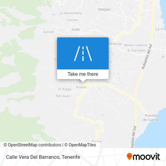 Calle Vera Del Barranco map