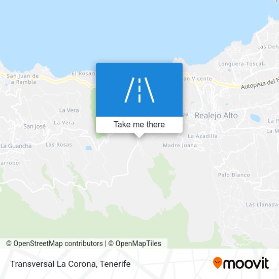 Transversal La Corona map